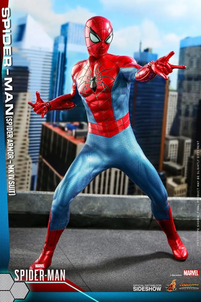 Marvel's Spider-Man Video Game Masterpiece 1/6 Spider-Man (Spider Armor MK IV Suit) akciófigura termékfotó