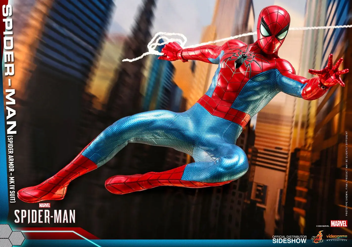 Marvel's Spider-Man Video Game Masterpiece 1/6 Spider-Man (Spider Armor MK IV Suit) akciófigura termékfotó