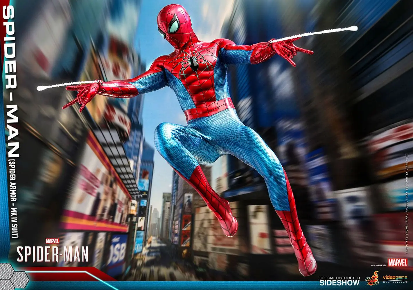Marvel's Spider-Man Video Game Masterpiece 1/6 Spider-Man (Spider Armor MK IV Suit) akciófigura termékfotó