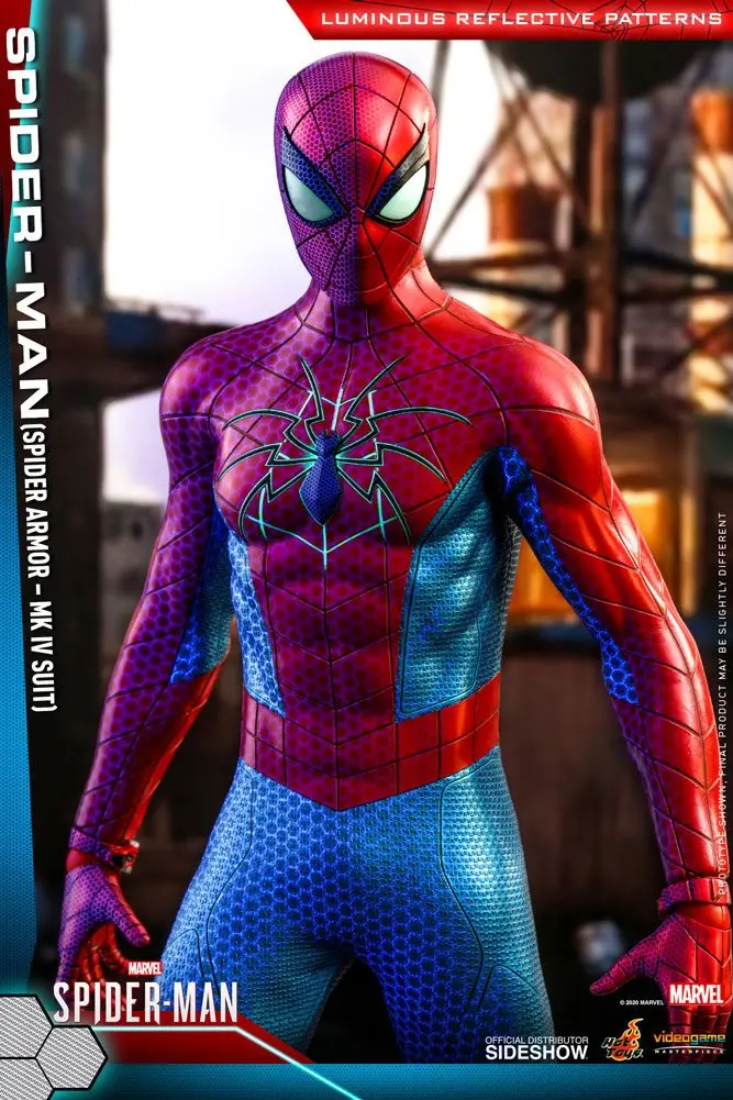 Marvel's Spider-Man Video Game Masterpiece 1/6 Spider-Man (Spider Armor MK IV Suit) akciófigura termékfotó