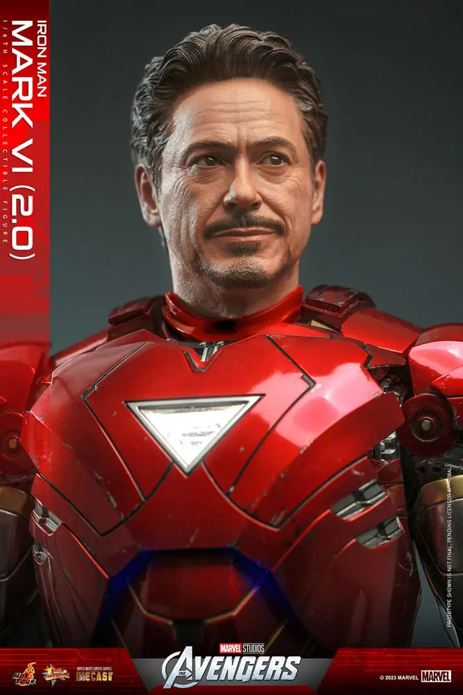 Marvel's The Avengers Movie Masterpiece Diecast 1/6 Iron Man Mark VI (2.0) akciófigura 32 cm termékfotó