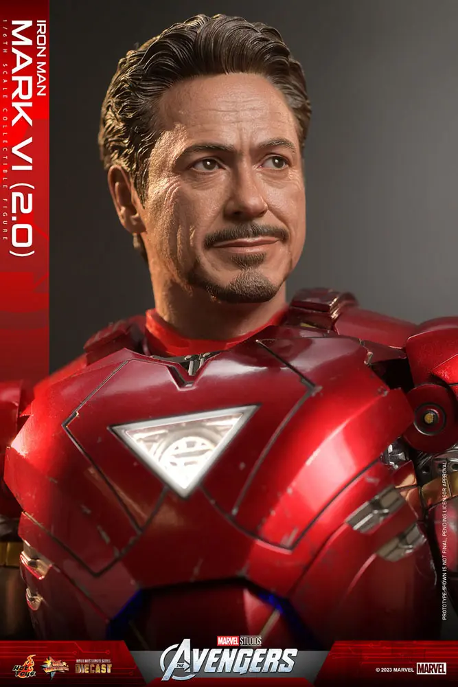 Marvel's The Avengers Movie Masterpiece Diecast 1/6 Iron Man Mark VI (2.0) akciófigura 32 cm termékfotó