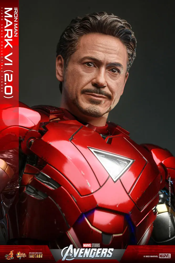 Marvel's The Avengers Movie Masterpiece Diecast 1/6 Iron Man Mark VI (2.0) akciófigura 32 cm termékfotó