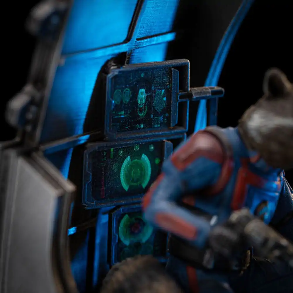 Marvel Scale 1/10 Guardians of the Galaxy Vol. 3 Rocket Racoon szobor figura 20 cm termékfotó