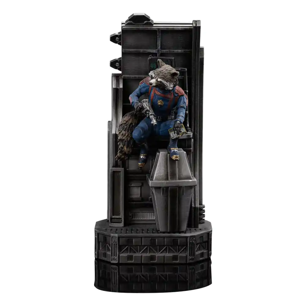 Marvel Scale 1/10 Guardians of the Galaxy Vol. 3 Rocket Racoon szobor figura 20 cm termékfotó
