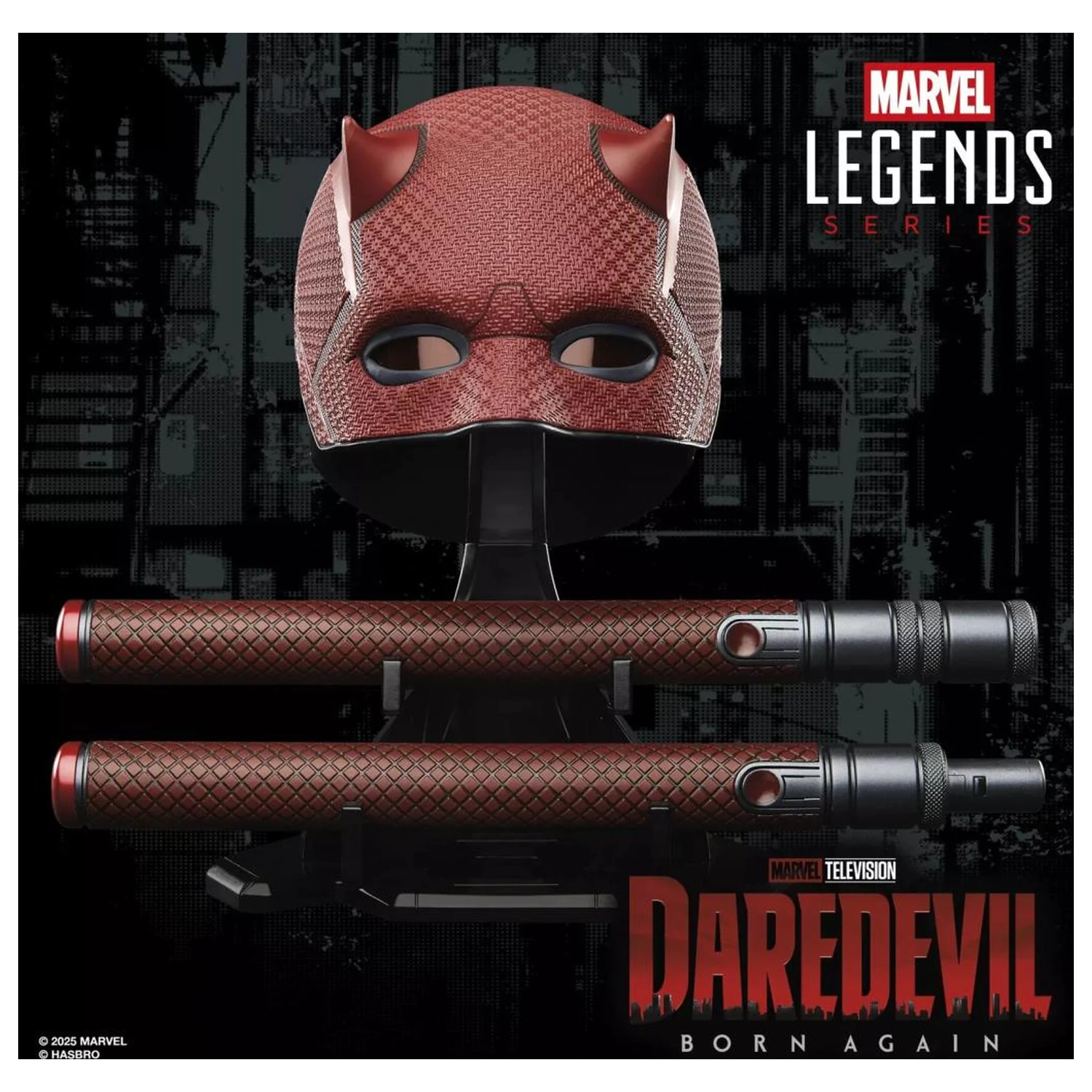 MARVEL Helmet & Billy club roleplay replika Daredevil Legend Series termékfotó