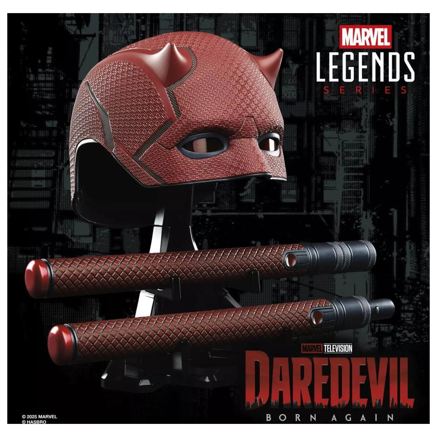 MARVEL Helmet & Billy club roleplay replika Daredevil Legend Series termékfotó