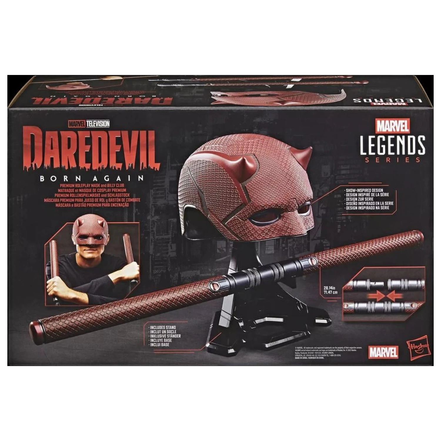 MARVEL Helmet & Billy club roleplay replika Daredevil Legend Series termékfotó