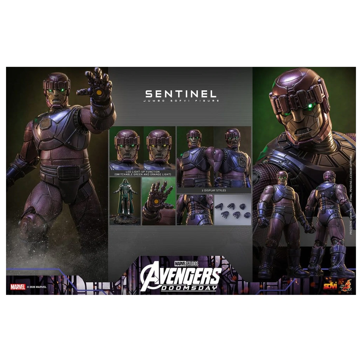 Marvel Sofvi Masterpiece Series Sentinel akciófigura 60 cm termékfotó