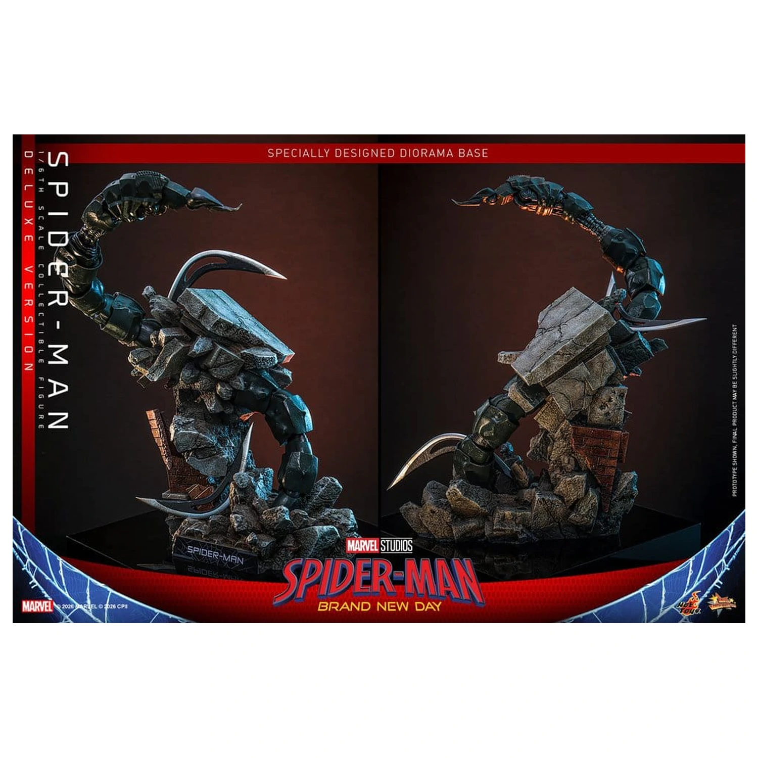 Marvel Spider-Man: Brand New Day akciófigura 1/6 Spider-Man (Deluxe Version) 29 cm termékfotó