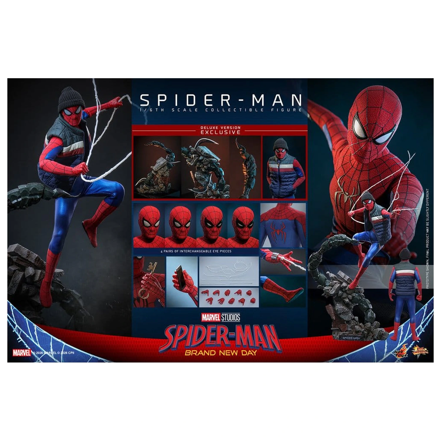 Marvel Spider-Man: Brand New Day akciófigura 1/6 Spider-Man (Deluxe Version) 29 cm termékfotó