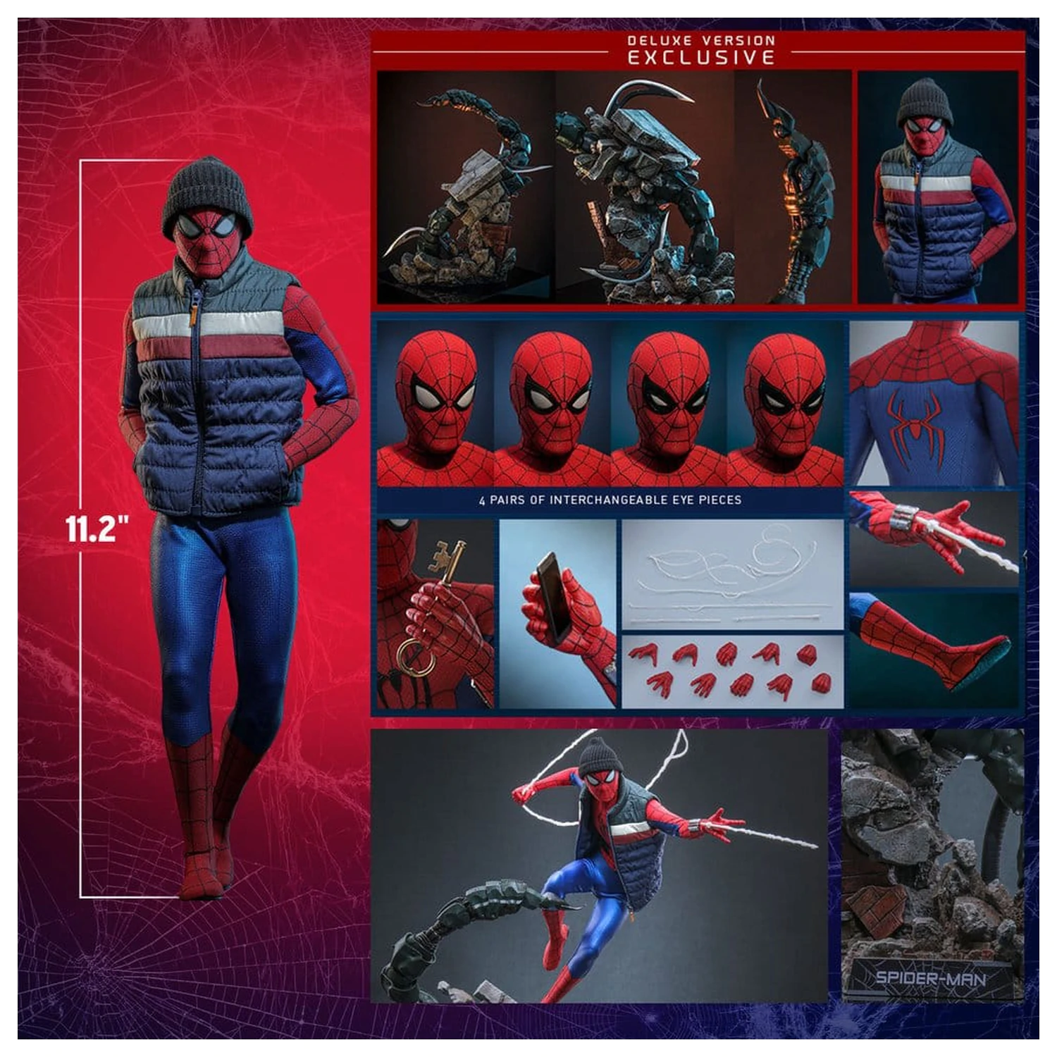 Marvel Spider-Man: Brand New Day akciófigura 1/6 Spider-Man (Deluxe Version) 29 cm termékfotó