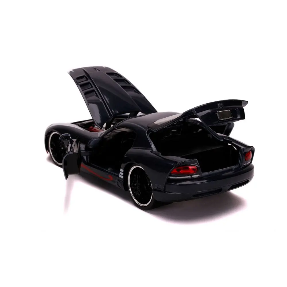 Marvel Spider-Man Hollywood Rides Diecast Model 1/24 2008 Dodge Viper SRT10 with figura termékfotó
