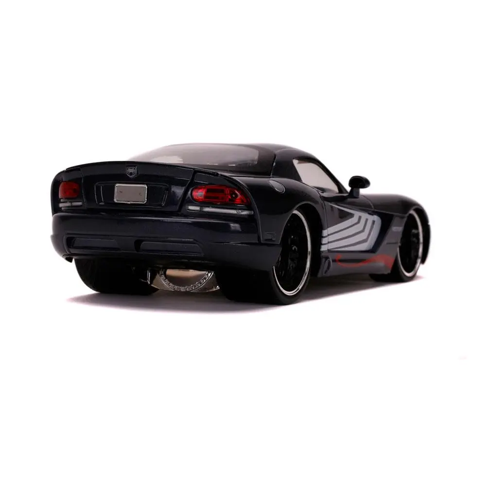 Marvel Spider-Man Hollywood Rides Diecast Model 1/24 2008 Dodge Viper SRT10 with figura termékfotó