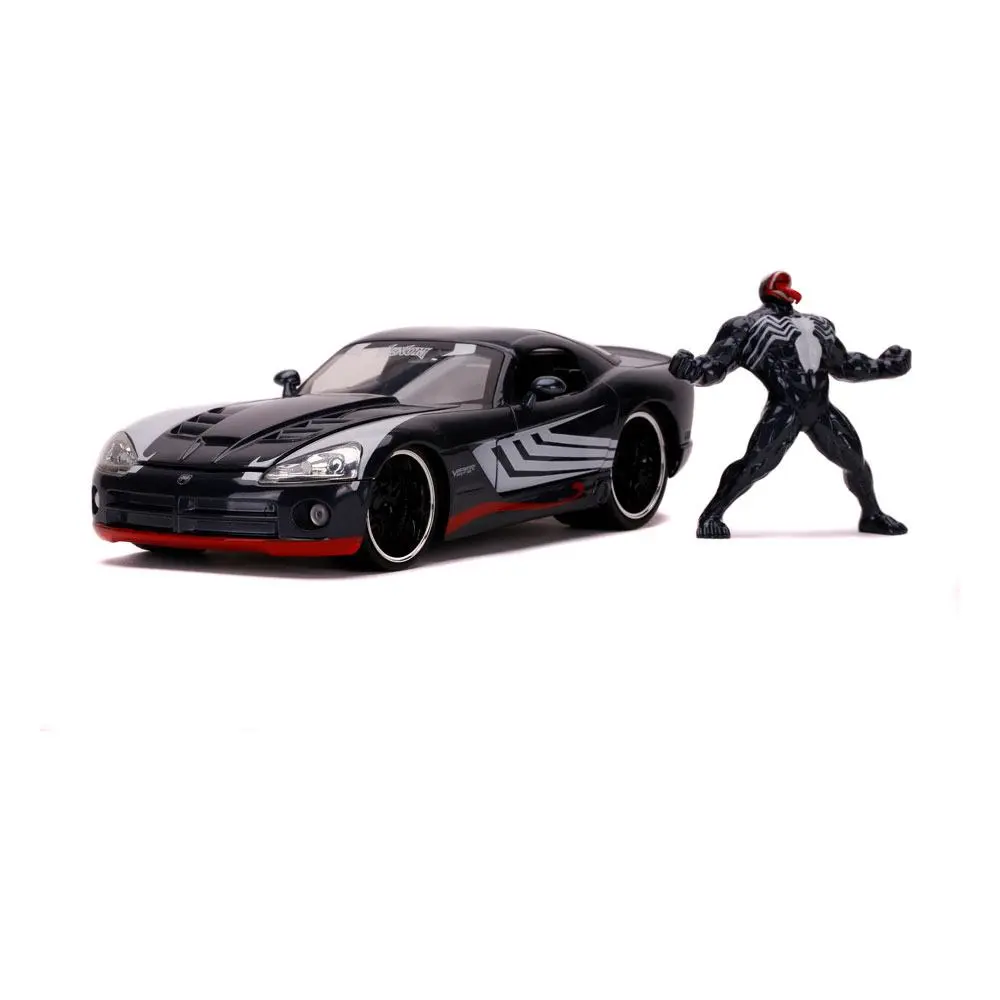Marvel Spider-Man Hollywood Rides Diecast Model 1/24 2008 Dodge Viper SRT10 with figura termékfotó