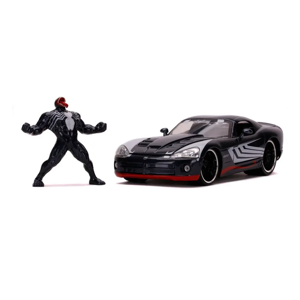 Marvel Spider-Man Hollywood Rides Diecast Model 1/24 2008 Dodge Viper SRT10 with figura termékfotó