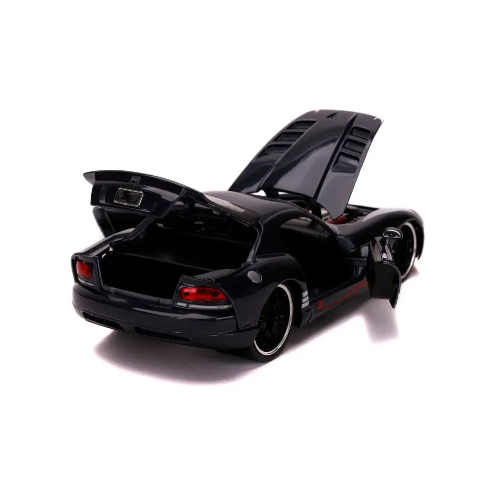 Marvel Spider-Man Hollywood Rides Diecast Model 1/24 2008 Dodge Viper SRT10 with figura termékfotó