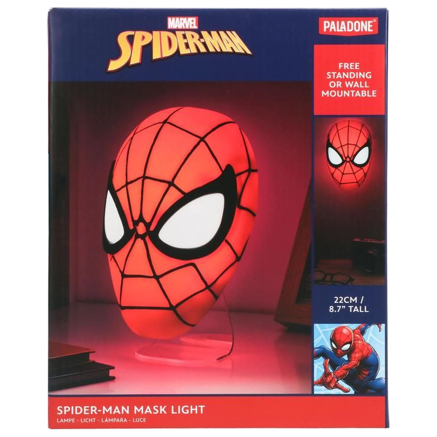 Marvel Spider-Man Mask lámpa 22cm termékfotó