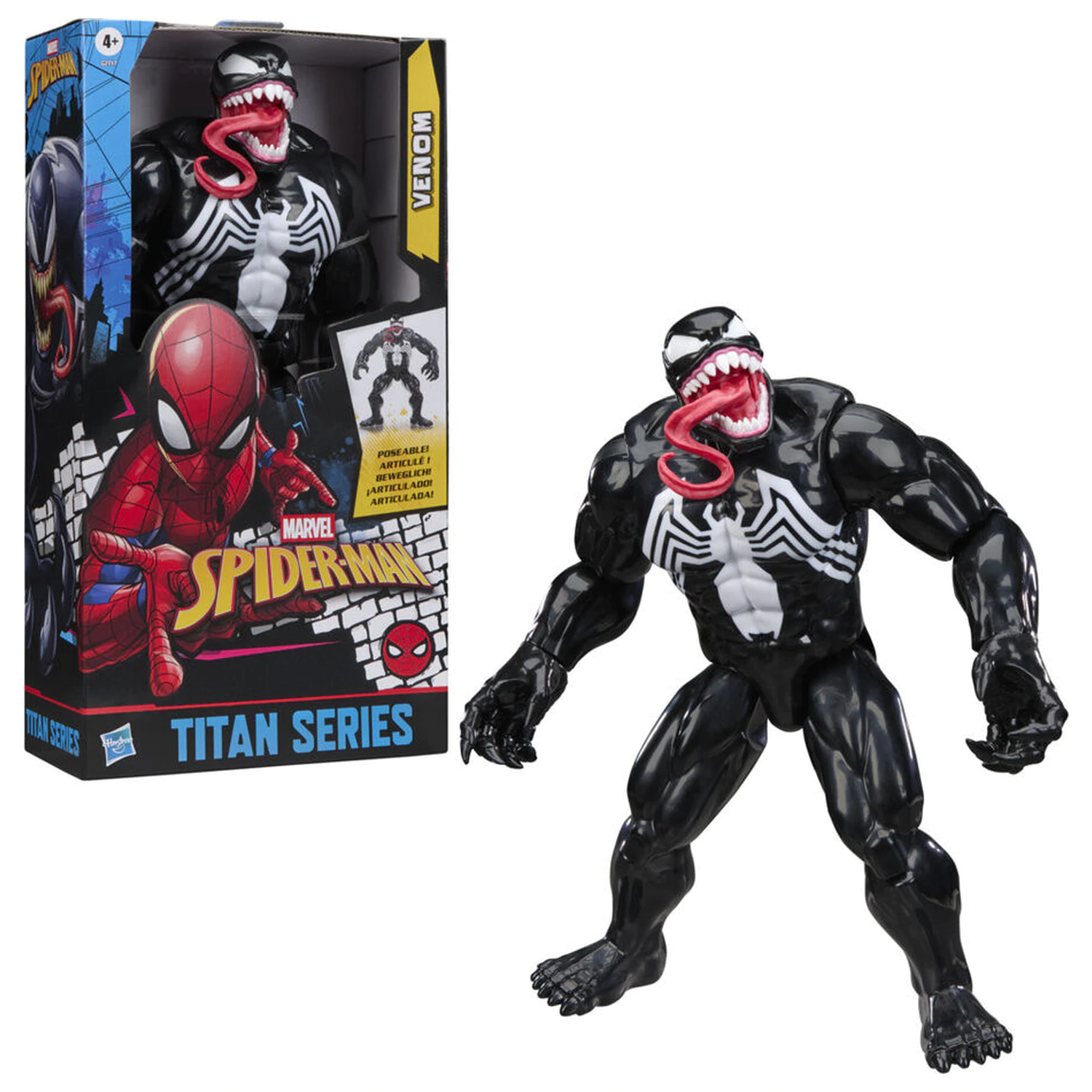Marvel Spider-Man Titan Series Black Suit Venom figura 30cm termékfotó
