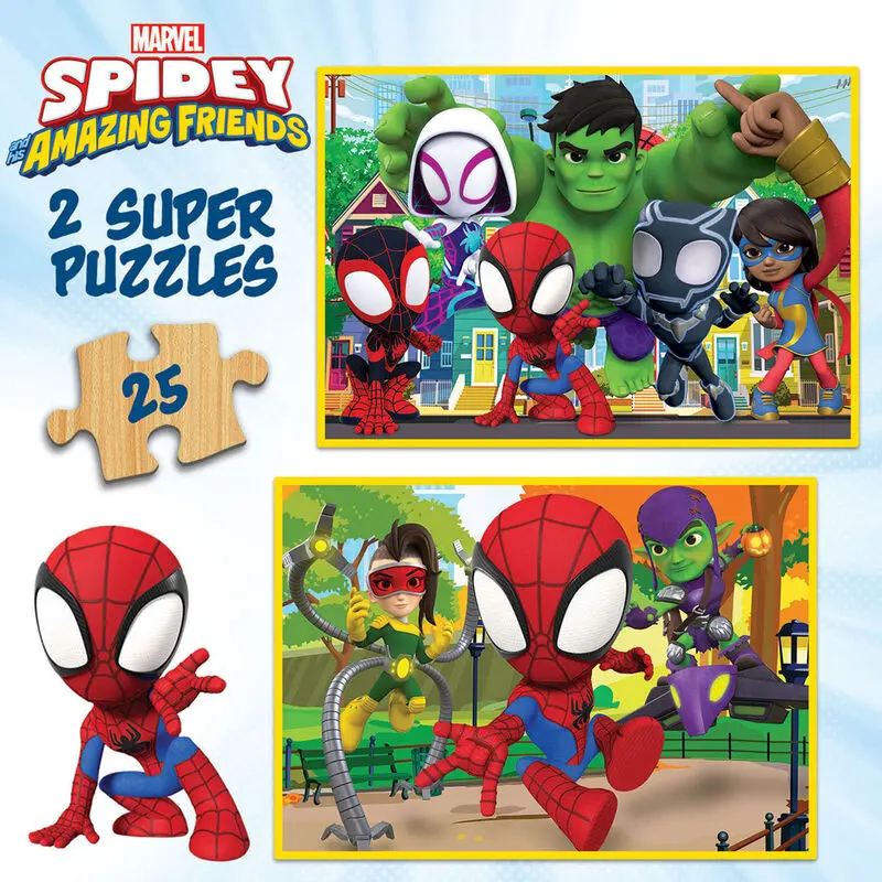 Marvel Spidey Amazin Friends puzzle 2x25db-os termékfotó