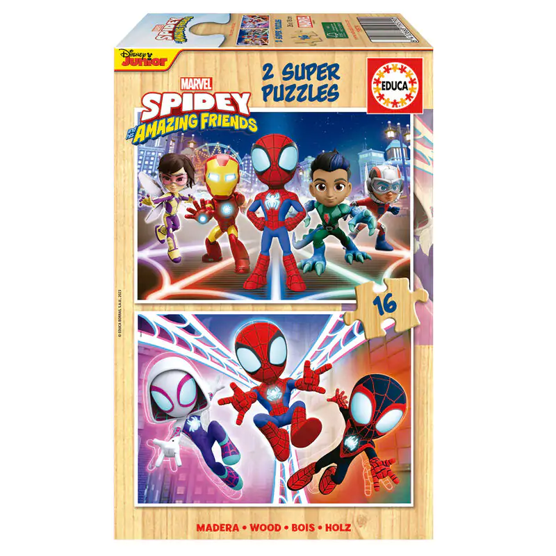 Marvel Spidey Amazing Friends Fa puzzle 2x16db-os termékfotó
