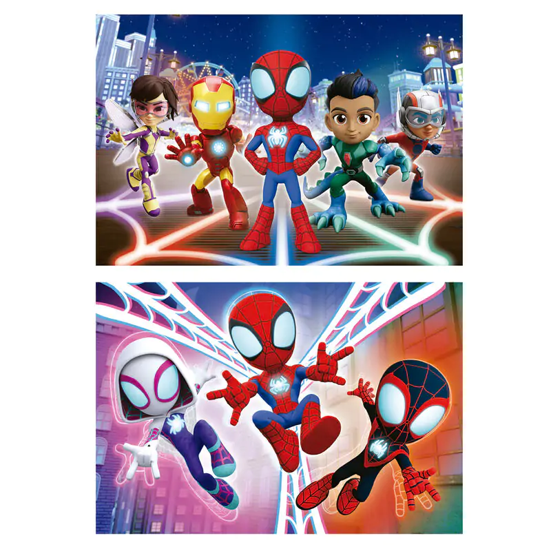 Marvel Spidey Amazing Friends Fa puzzle 2x16db-os termékfotó