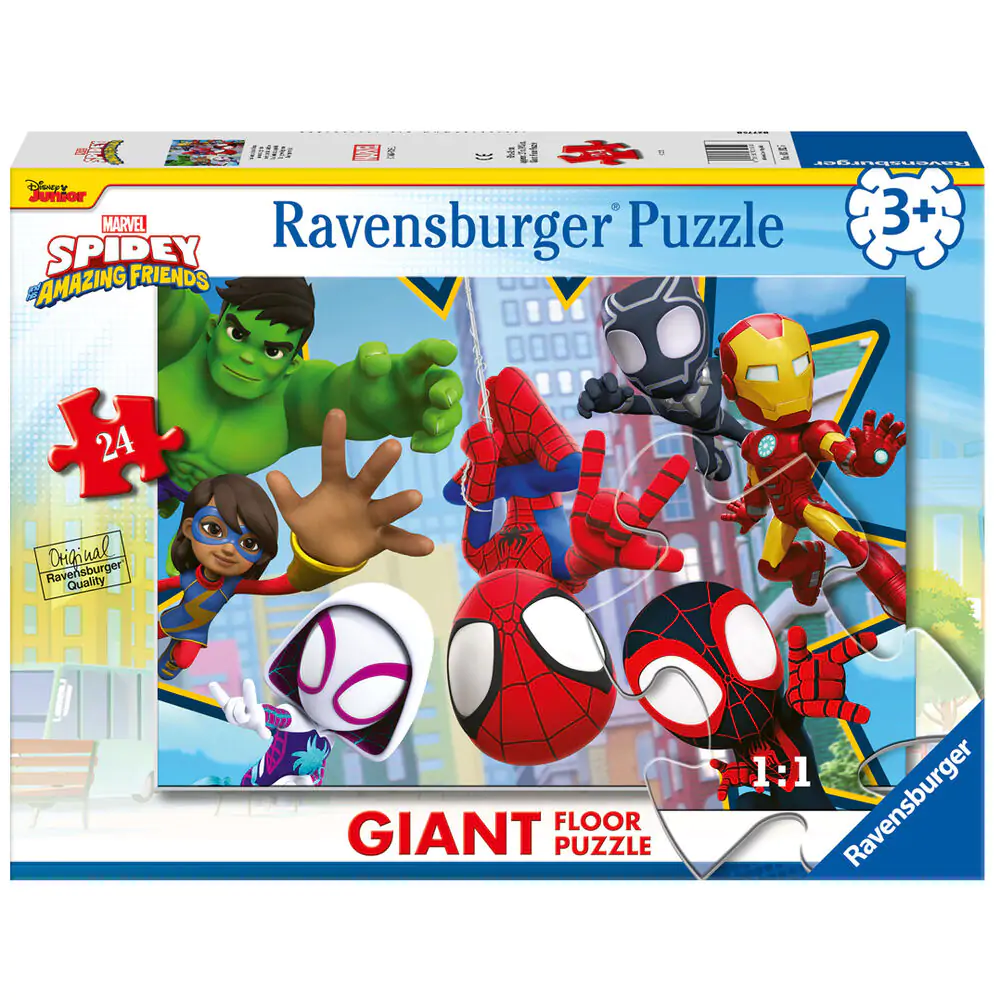 Marvel Spidey Amazing Friends giant puzzle 24 db-os termékfotó