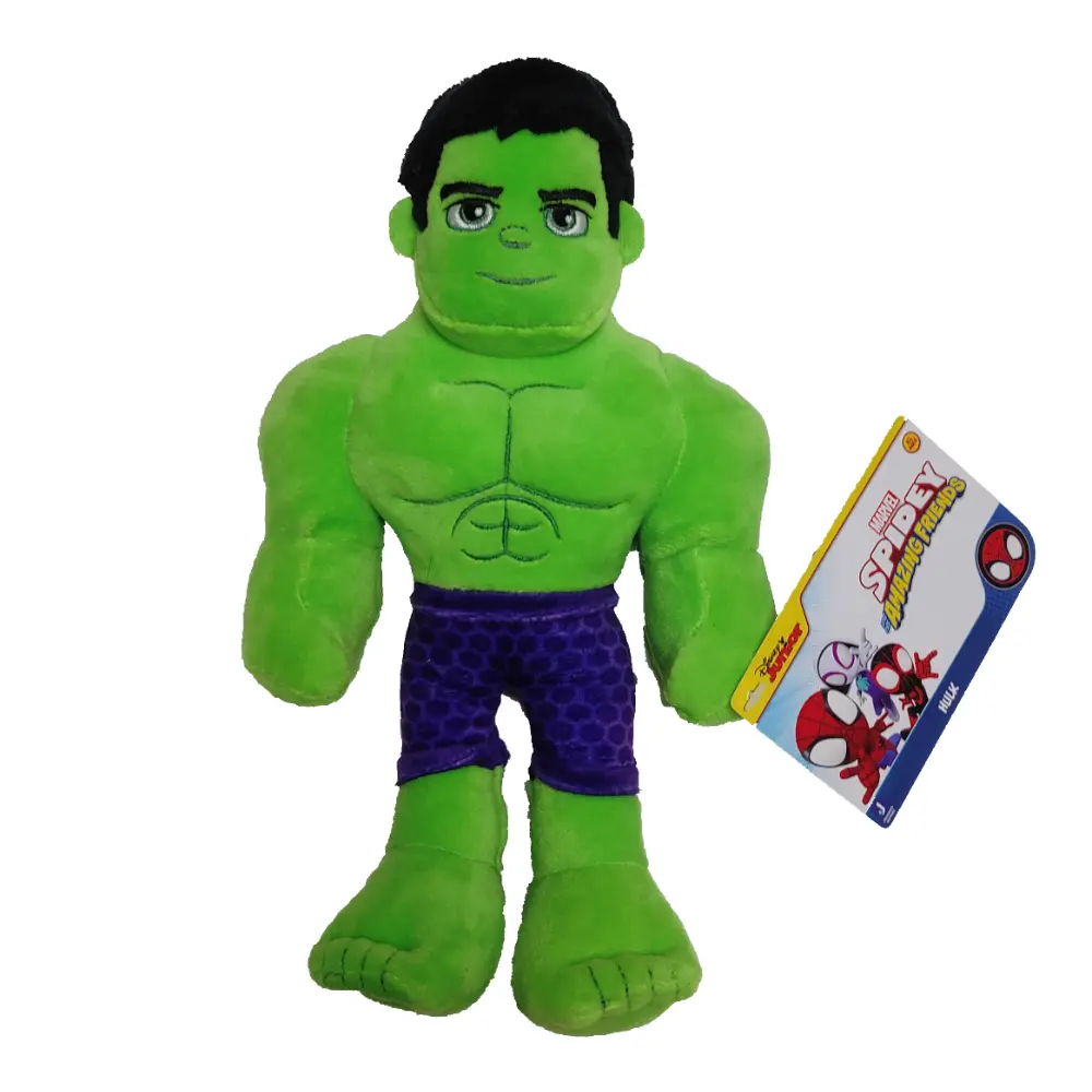 Marvel Spidey Amazing Friends Hulk plüss figura 23 cm termékfotó