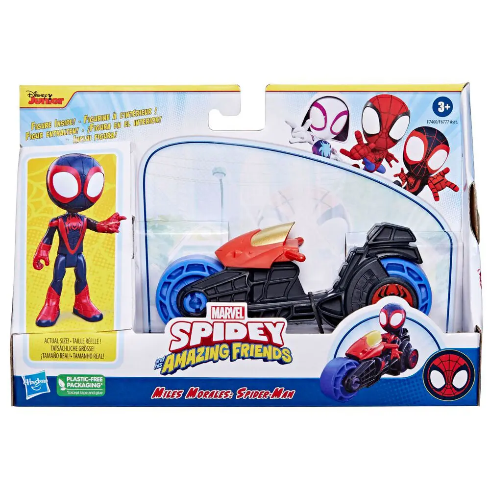 Marvel Spidey Amazing Friends Miles Morales jármű és figura csomag termékfotó