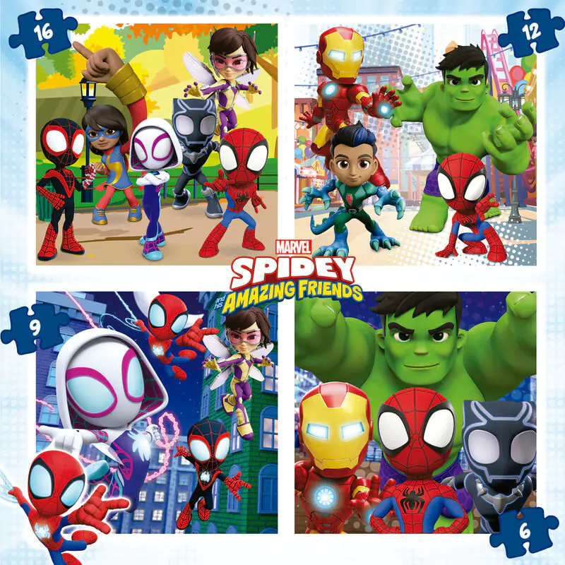 Marvel Spidey Amazing Friends puzzle 6-9-12-16db-os termékfotó