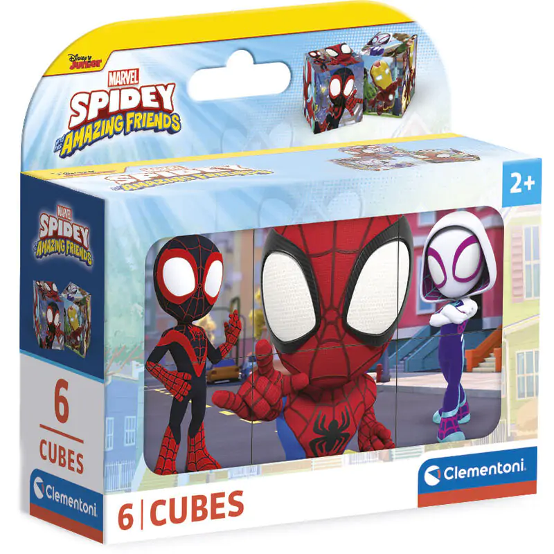 Marvel Spidey and His Amazing Friends kocka puzzle 6db-os termékfotó