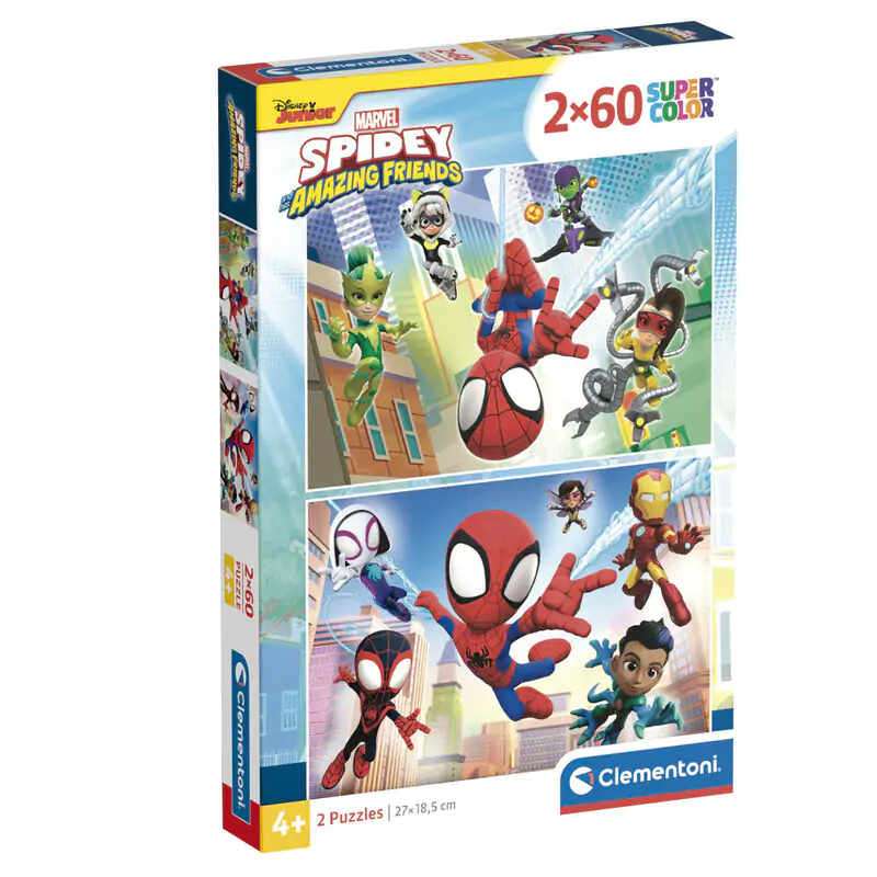 Marvel Spidey and His Amazing Friends puzzle 2x60db-os termékfotó