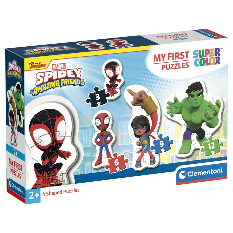Marvel Spidey and His Amazing Friends puzzle 3-6-9-12db-os termékfotó