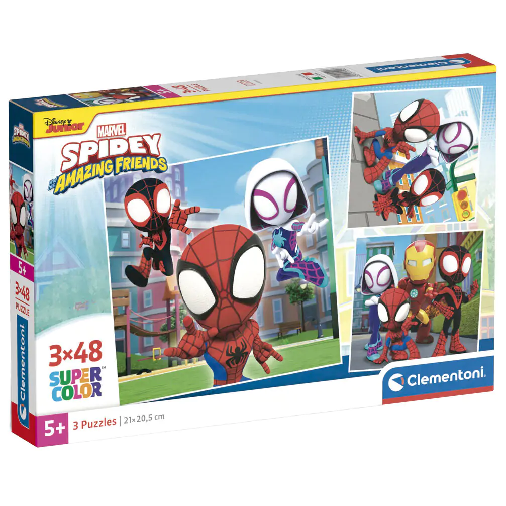 Marvel Spidey and His Amazing Friends puzzle 3x48db-os termékfotó