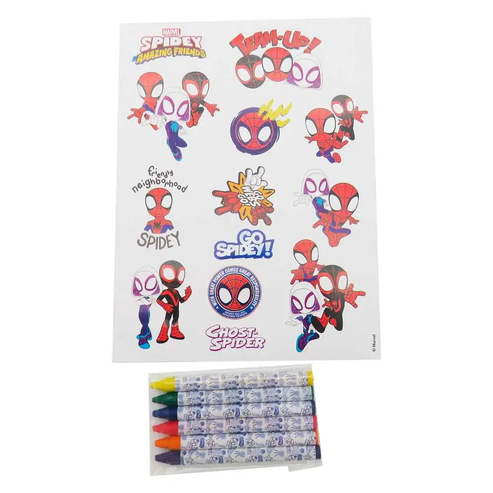 Marvel Spidey színezőkönyv és írószerek termékfotó