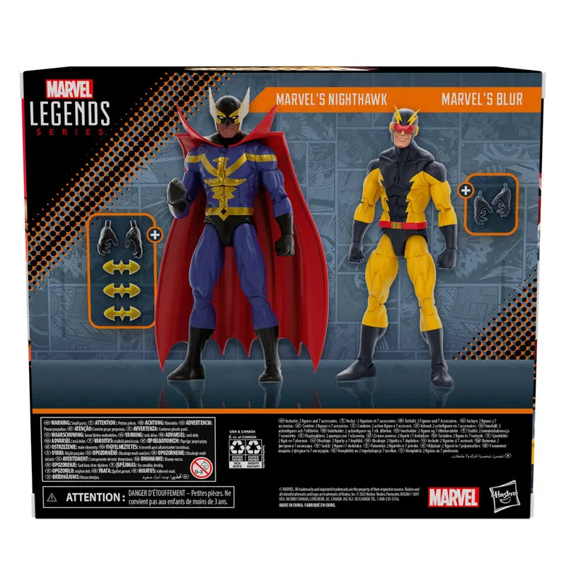 Marvel Squadron Supreme Marvels Nighthawk & Marvels Blur action figure 15cm termékfotó