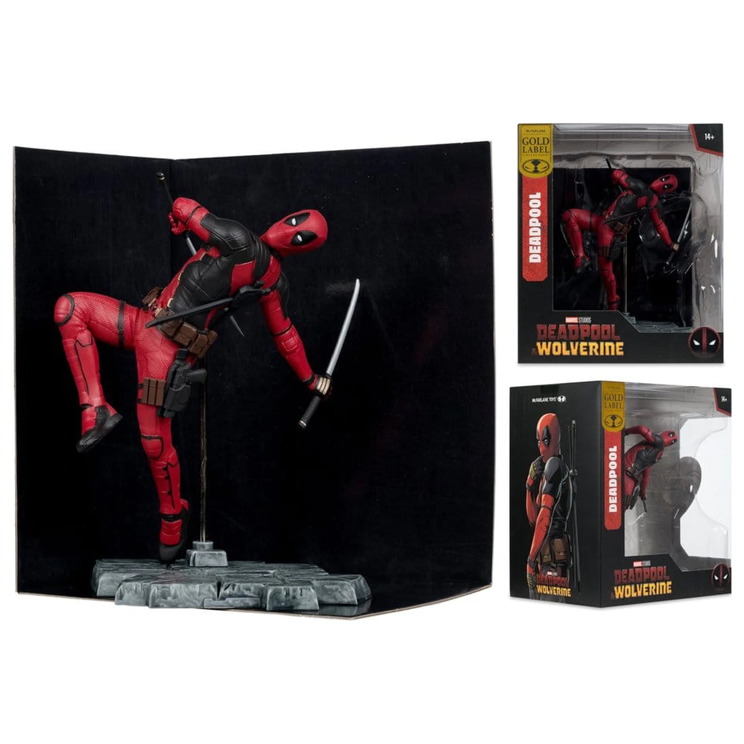 Marvel Studios 1/10 Deadpool (Deadpool & Wolverine) (Gold Label) szobor figura 17 cm termékfotó