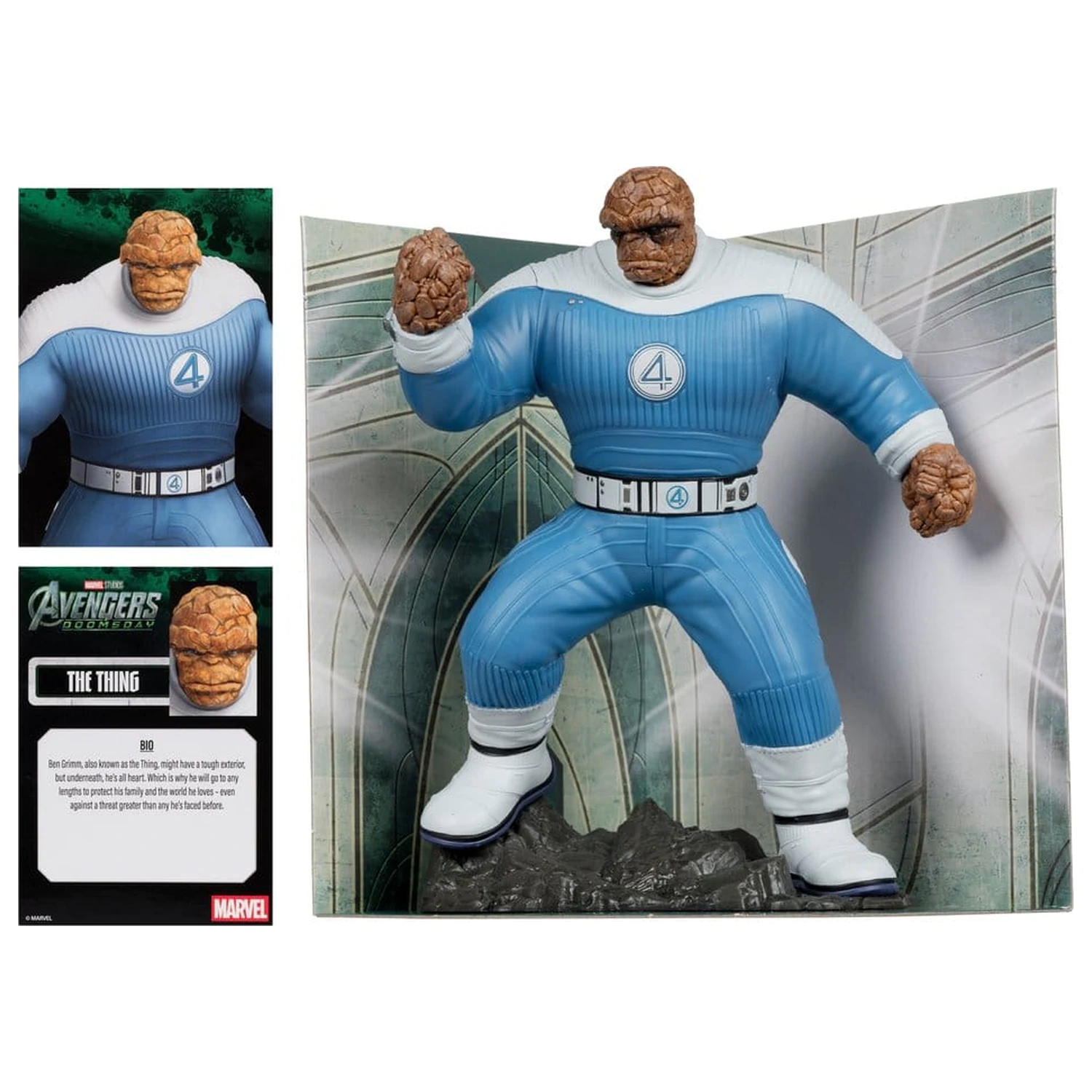 Marvel Studios szobor figura 1/10 The Thing (Avengers: Doomsday) (Gold Label) 19 cm termékfotó