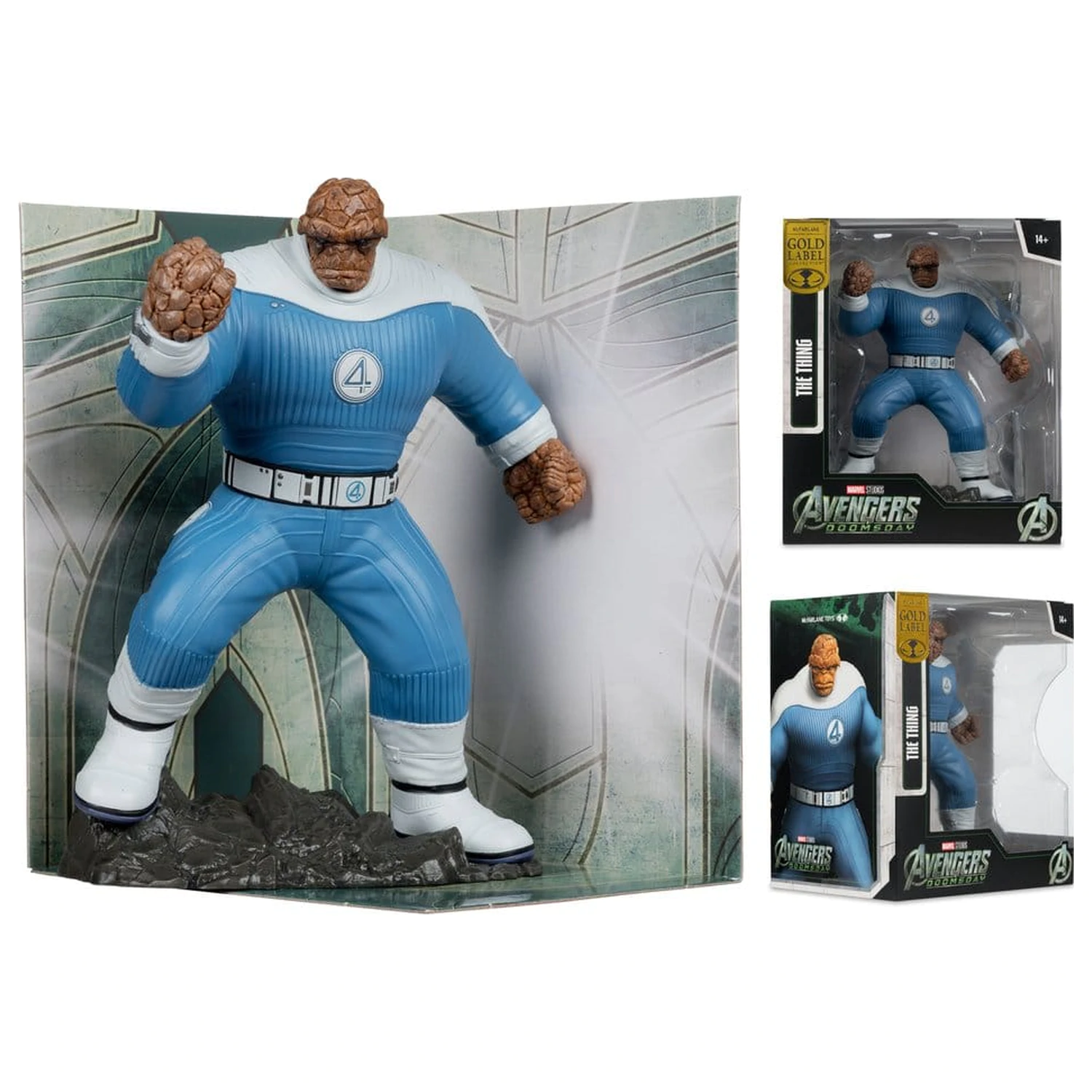 Marvel Studios szobor figura 1/10 The Thing (Avengers: Doomsday) (Gold Label) 19 cm termékfotó