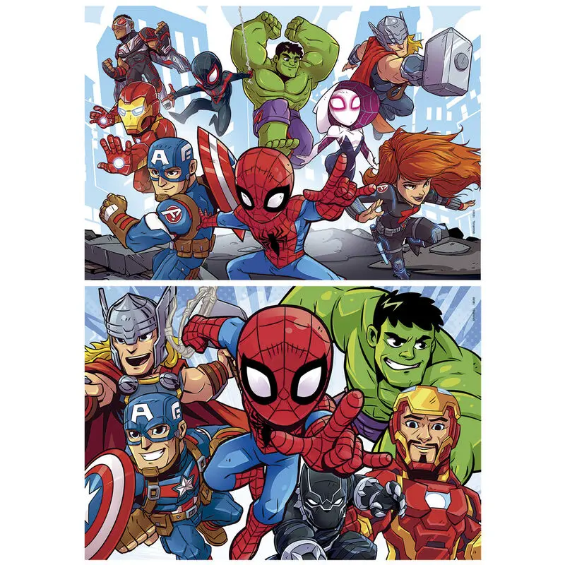 Marvel Super Hero Adventures fa puzzle 2x25db-os termékfotó