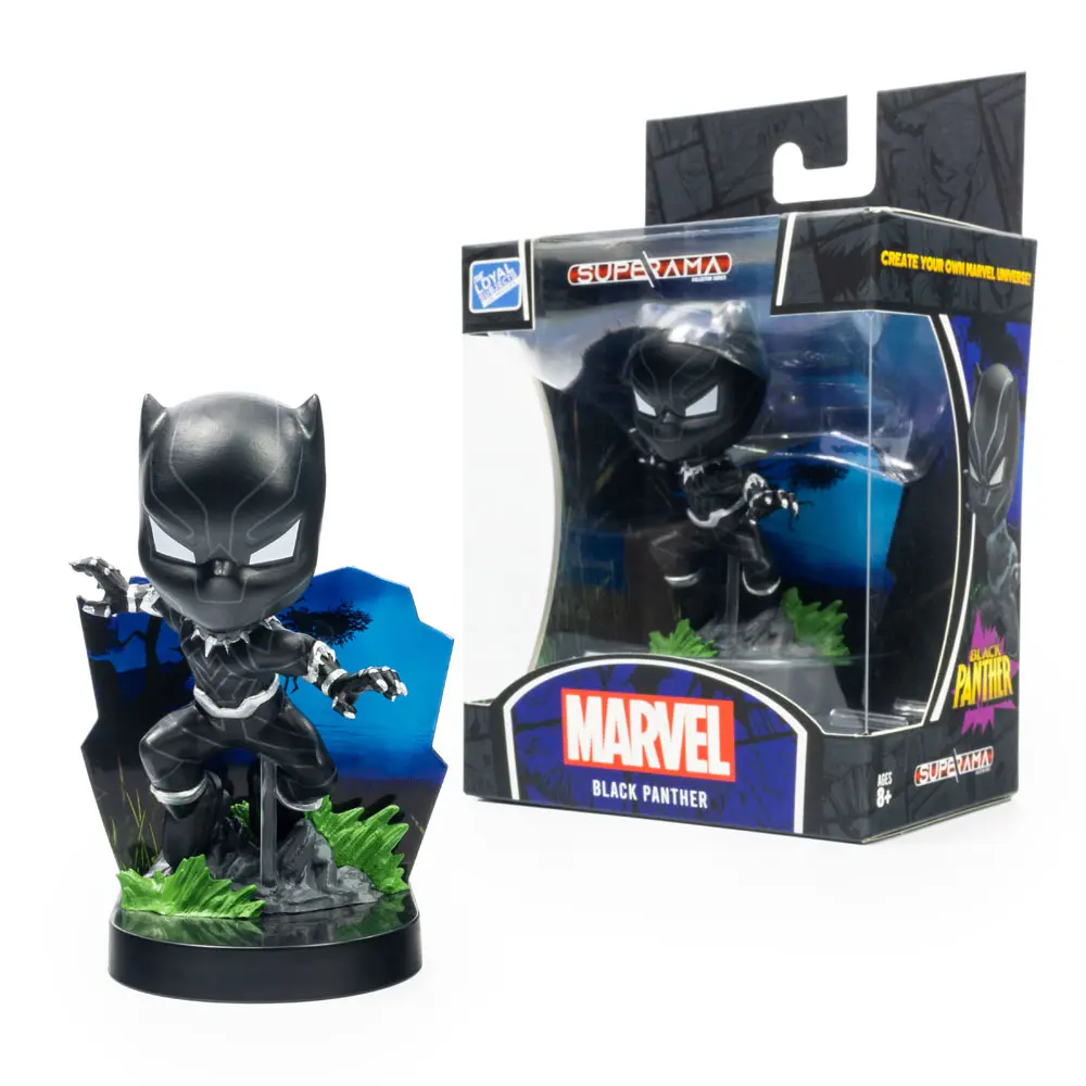 Marvel Superama Black Panther Mini Diorama szobor figura 10 cm termékfotó