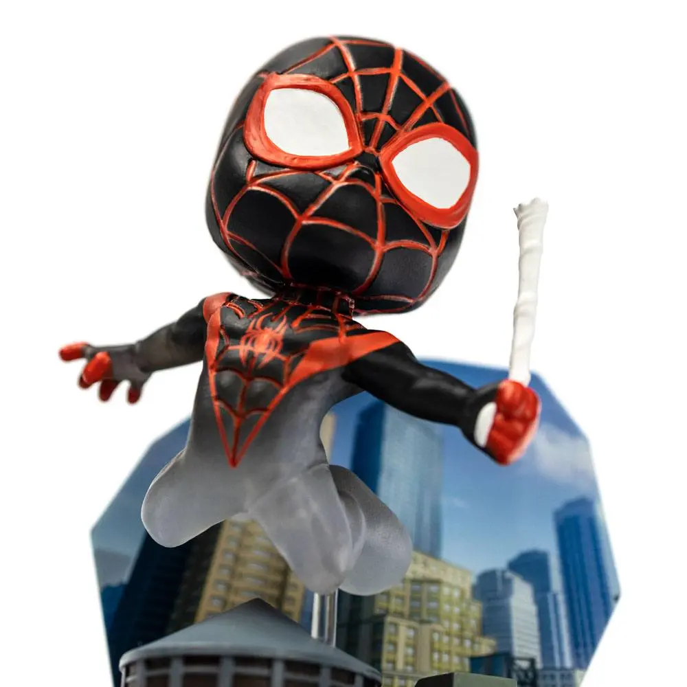 Marvel Superama Spider-Man (Miles Morales) with Cloaking Effect Mini Diorama szobor figura 10 cm termékfotó