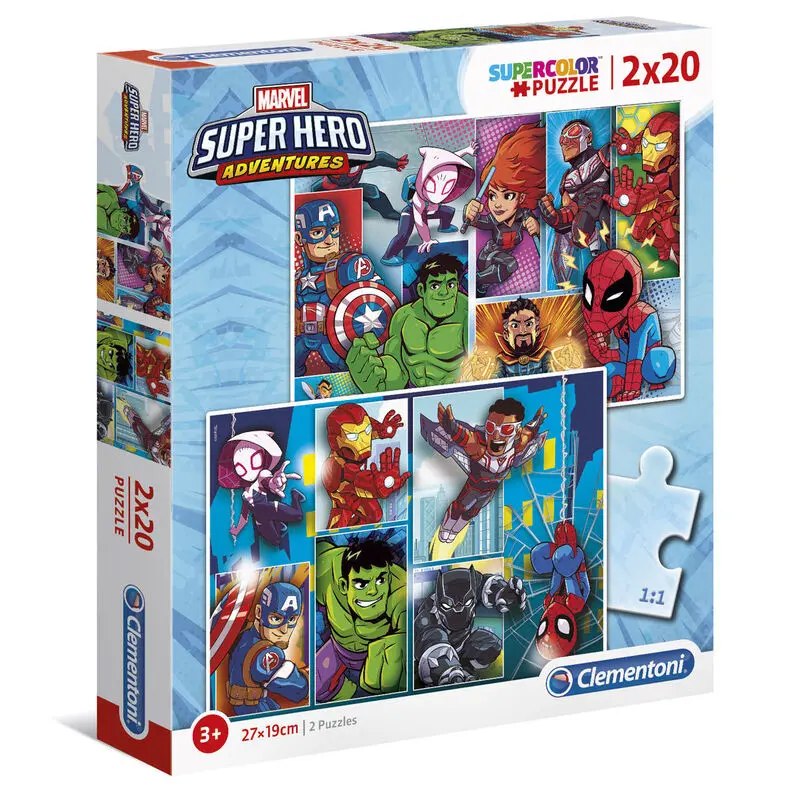 Marvel Superhero Maxi puzzle 2x20db-os termékfotó