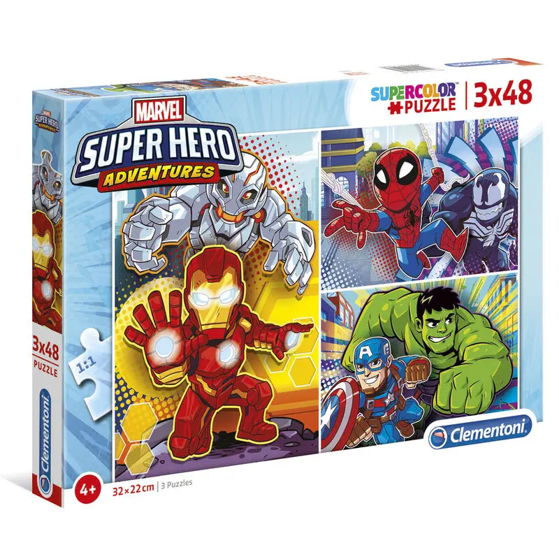 Marvel Superhero Maxi puzzle 3x48db-os termékfotó