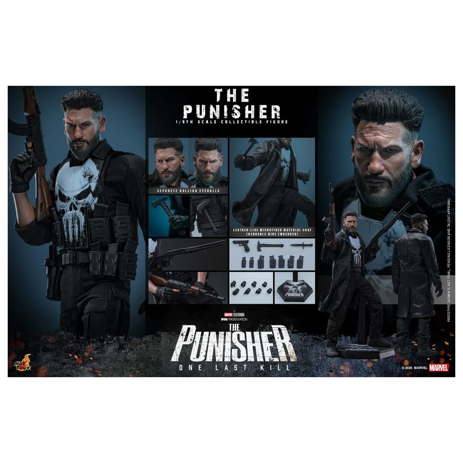 Marvel Television Masterpiece akciófigura 1/6 The Punisher 31 cm termékfotó