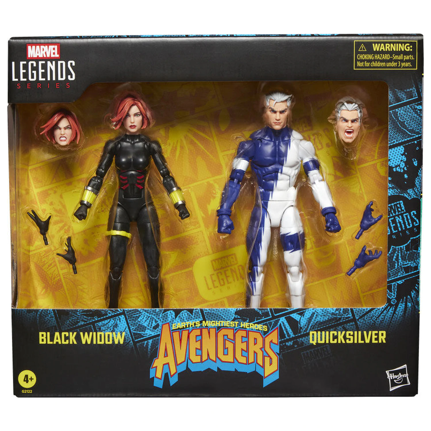 Marvel The Avengers Black Widow and Quicksilver 2db-os figura csomag 15cm termékfotó