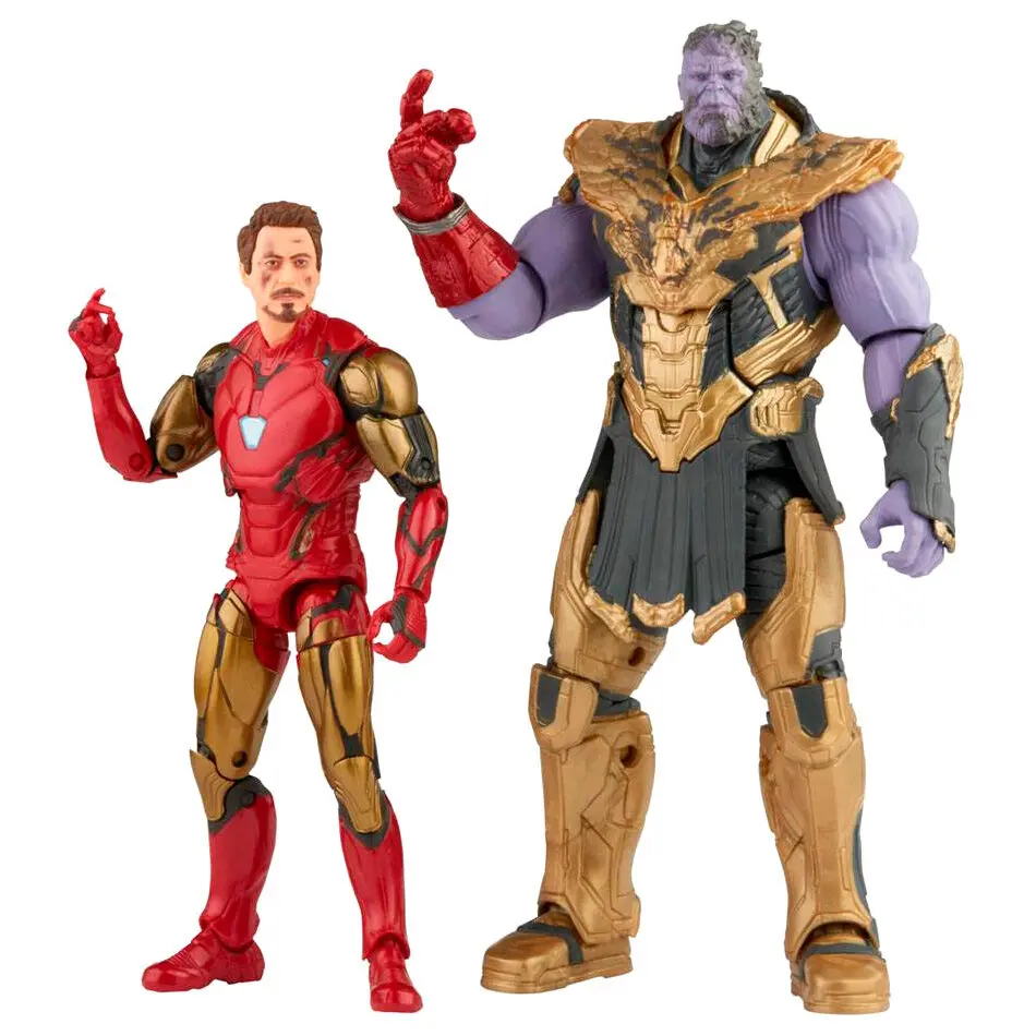 Marvel The Infinity Saga Avengers Endgame Iron Man Mark LXXXV and Thanos 2db-os figura csomag 15cm termékfotó
