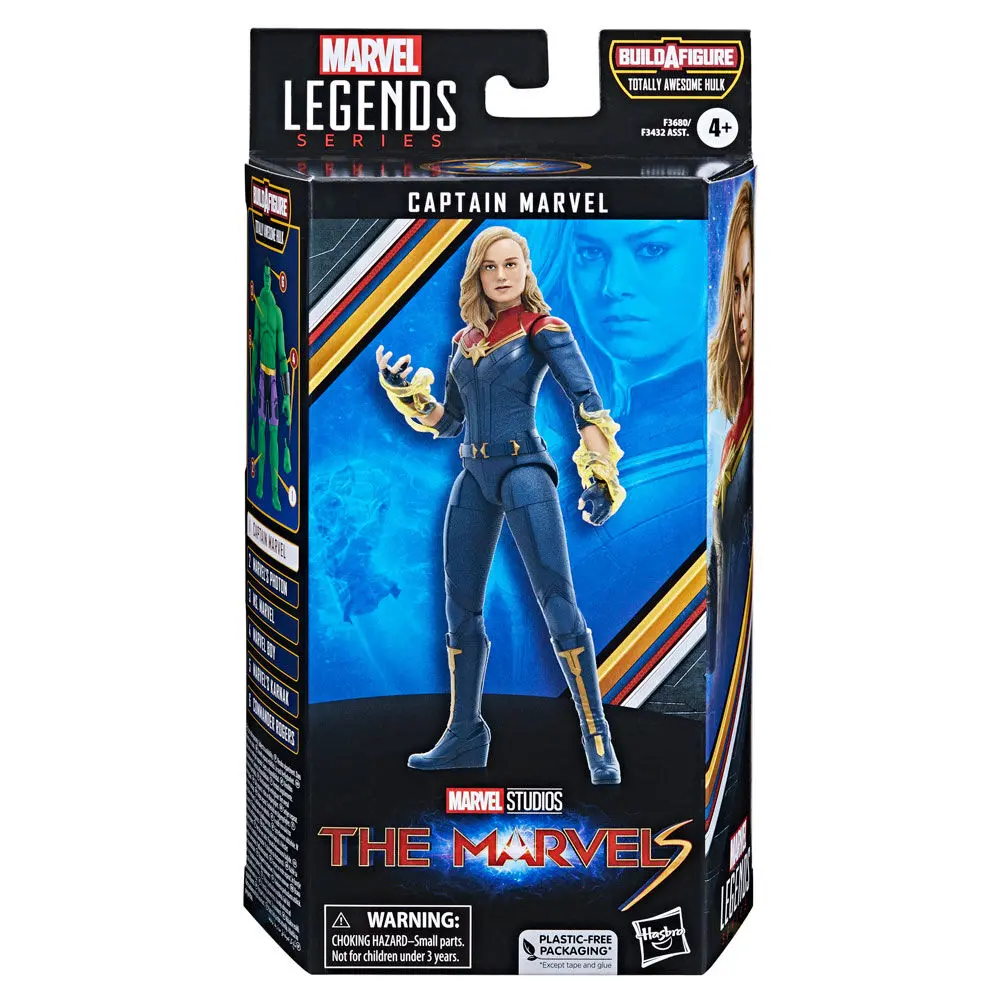 The Marvels Marvel Legends Action Figure Captain Marvel (BAF: Totally Awesome Hulk) 15 cm termékfotó