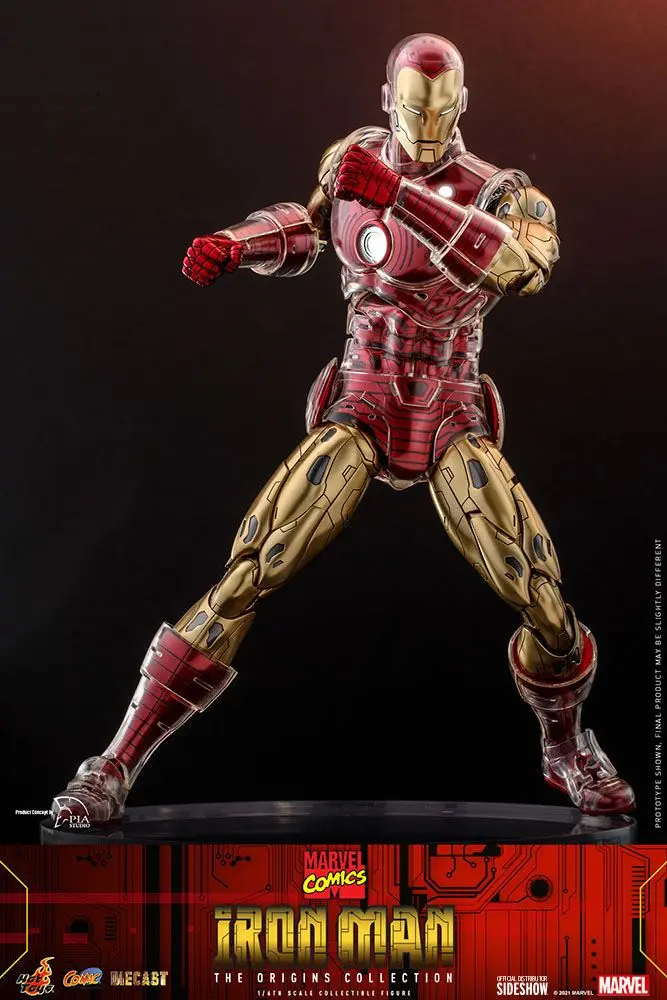 Marvel The Origins Collection Comic Masterpiece 1/6 Iron Man akciófigura 33 cm termékfotó