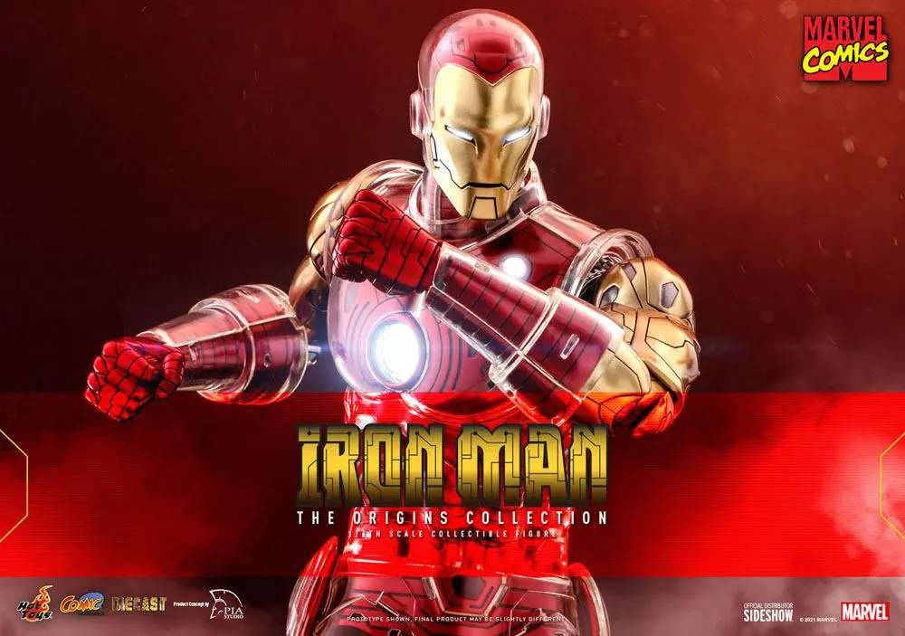 Marvel The Origins Collection Comic Masterpiece 1/6 Iron Man akciófigura 33 cm termékfotó